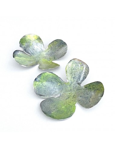 Boucles d'oreilles gris/vert vente chaude votre 