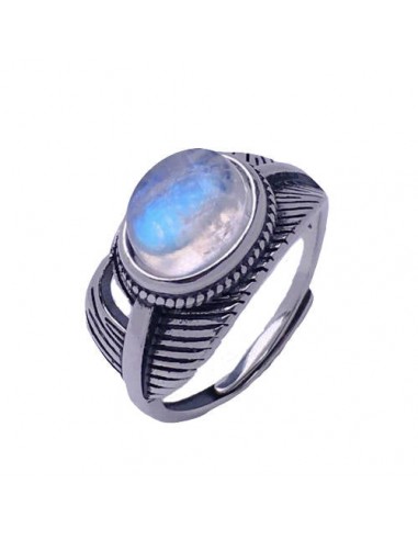 Bague cabochon Pierre de Lune "Angélique" les ligaments