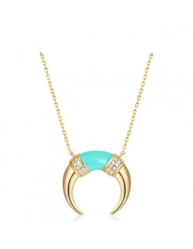 Collier Lune  ''Rêve de Turquoise'' paiement sécurisé